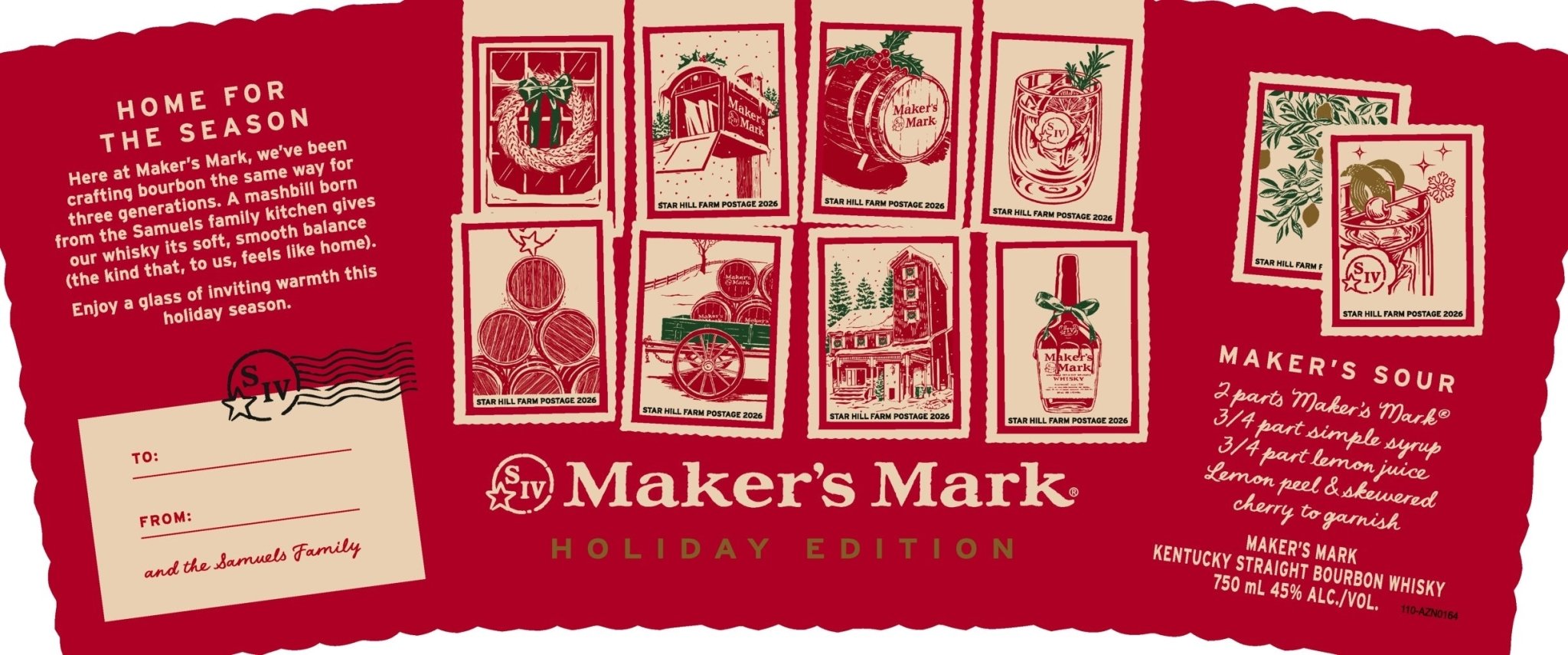 Maker’s Mark Holiday Edition Kentucky Straight Bourbon Whiskey - Main Street Liquor