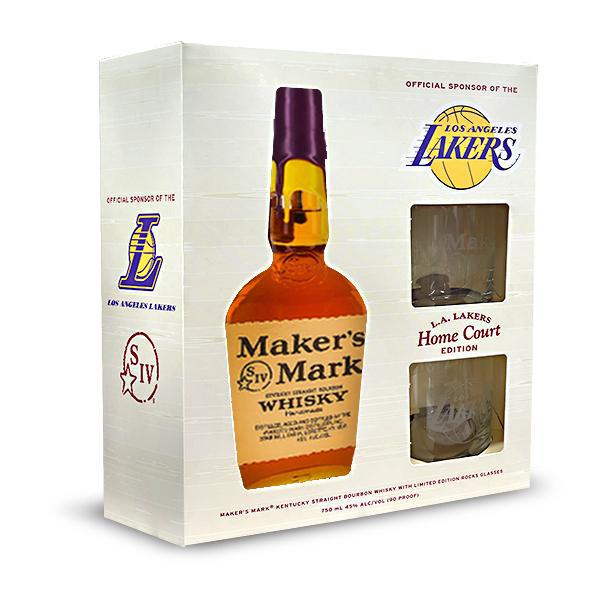 Maker's Mark Limited Edition Lakers "Home Court" Gift Set Bourbon Maker's Mark   