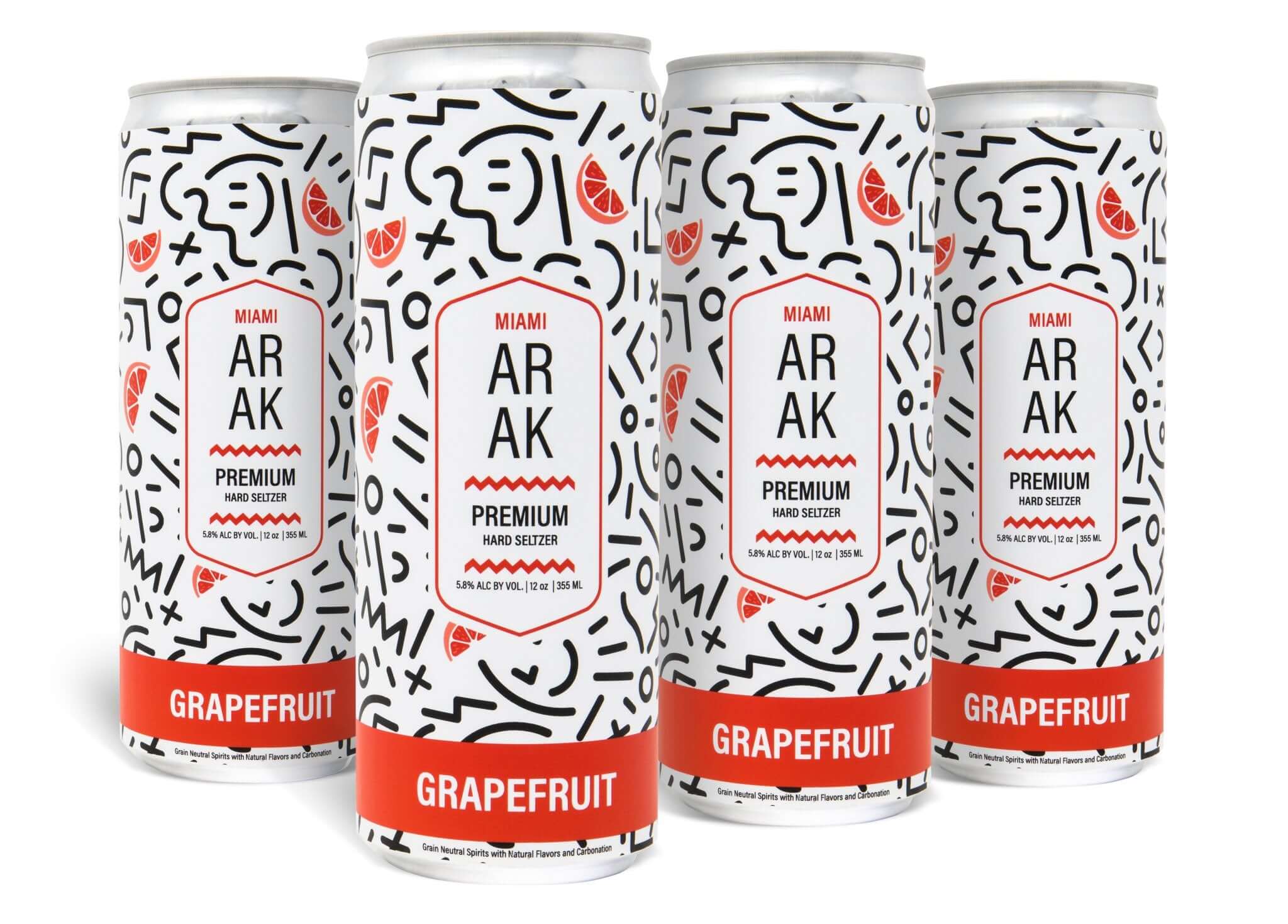 Miami Arak Grapefruit Seltzer - Main Street Liquor
