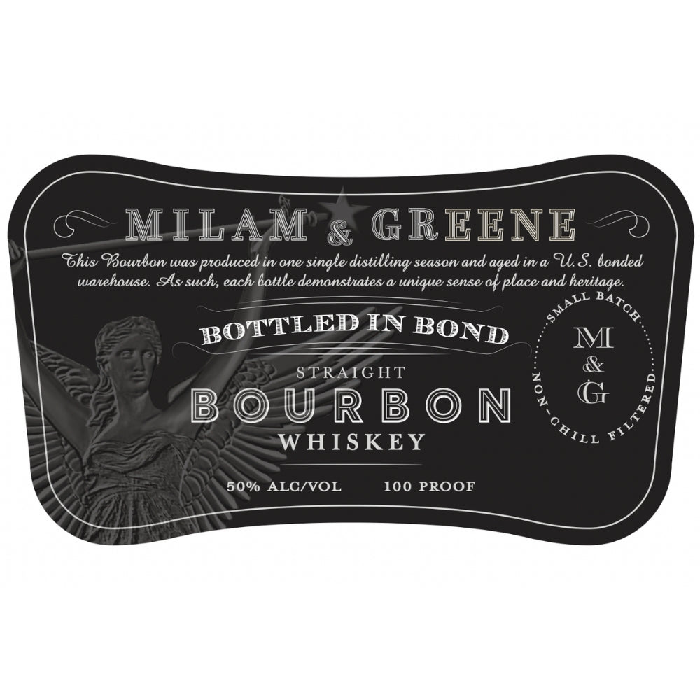 Milam & Greene Bottled in Bond Straight Bourbon Bourbon Milam & Greene   