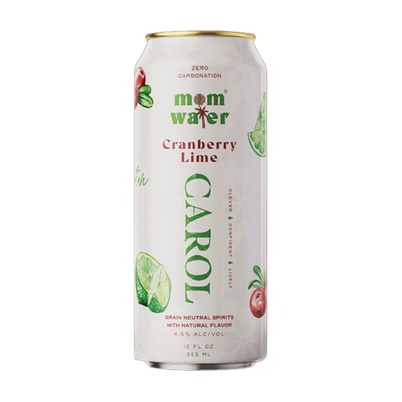 Mom Water Carol - Cranberry Lime Cocktail 12.oz 4 Pack - Main Street Liquor