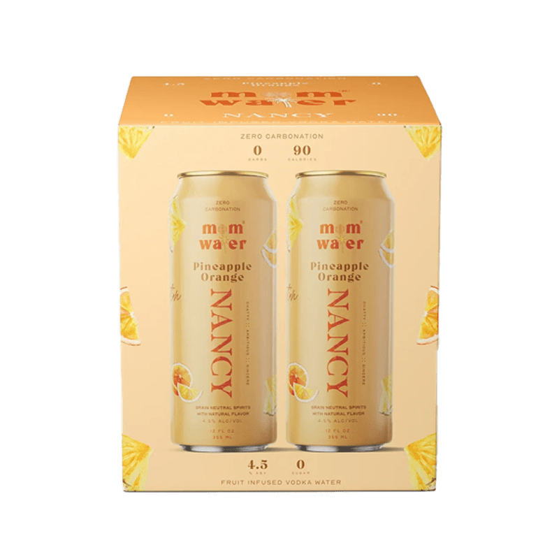 Mom Water Nancy - Pineapple Orange Cocktail 12.oz 4 Pack - Main Street Liquor