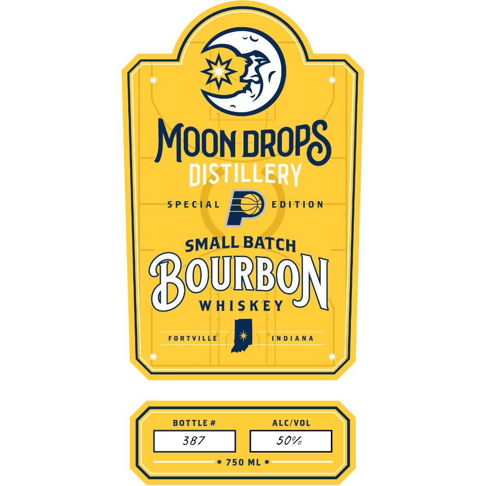 Moon Drops Distillery Indiana Pacers Bourbon - Main Street Liquor
