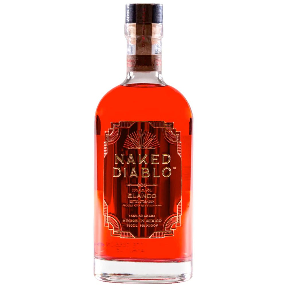 Naked Diablo Blanco Extra Strength Tequila with Carmine Color by Drew Brees Tequila Naked Diablo Tequila   