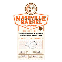 Thumbnail for Nashville Barrel Company Single Barrel Bourbon Finished In Maple Casks Bourbon Nashville Barrel Company   
