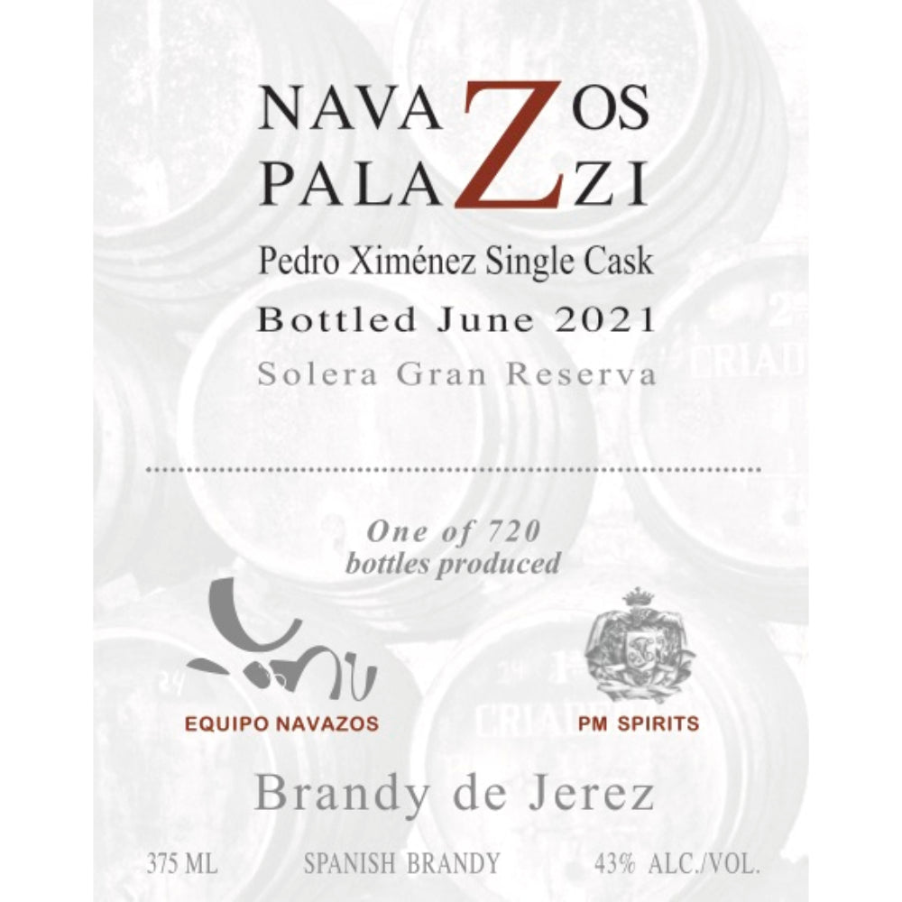 Navazos Palazzi Pedro Ximénez Single Cask 2021 Brandy Navazos Palazzi   
