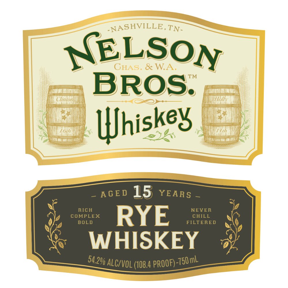 Nelson Bros 15 Year Old Rye Whiskey Rye Whiskey Nelson’s Green Brier   