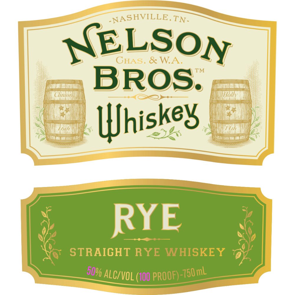 Nelson Bros Straight Rye Whiskey Rye Whiskey Nelson’s Green Brier   