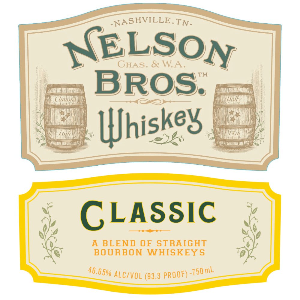Nelson Bros Whiskey Classic Bourbon Nelson’s Green Brier   