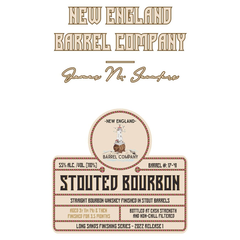 New England Barrel Company Stouted Straight Bourbon - Main Street Liquor