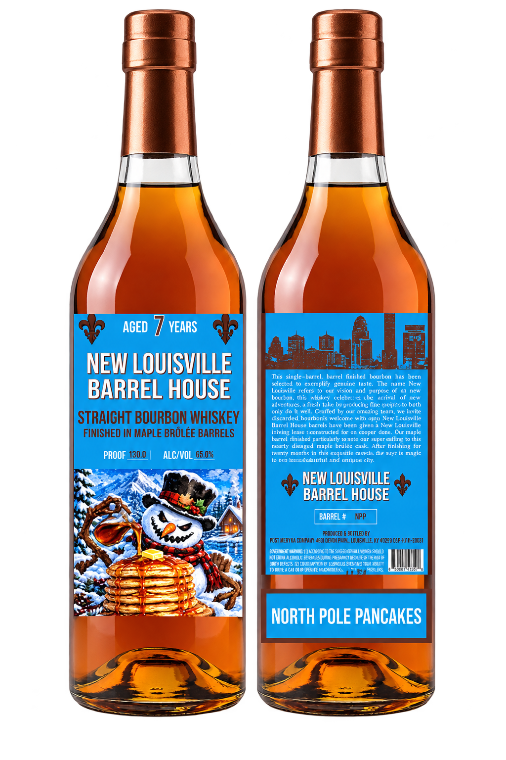 New Louisville North Pole Pancakes Christmas Edition 7 Year Maple Brûlée Finished Bourbon 130.8 Proof (Pre-Order) - BuyMyLiquor