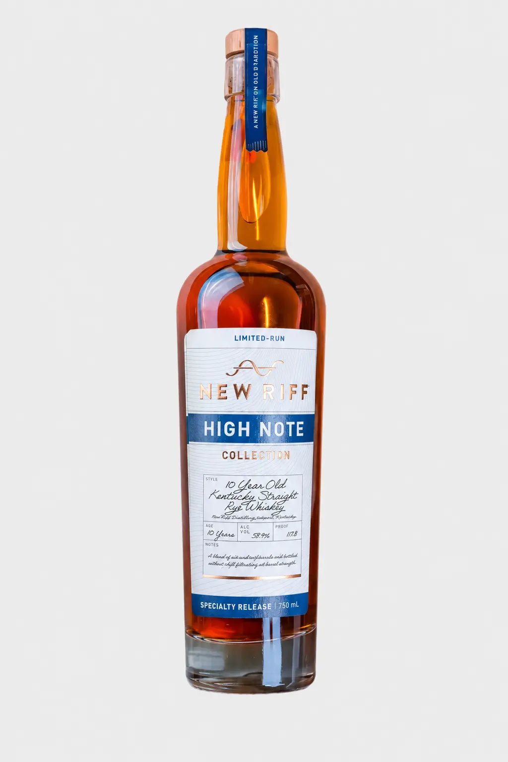 New Riff High Note First Decade Kentucky Straight Rye Whiskey 750mL - Main Street Liquor