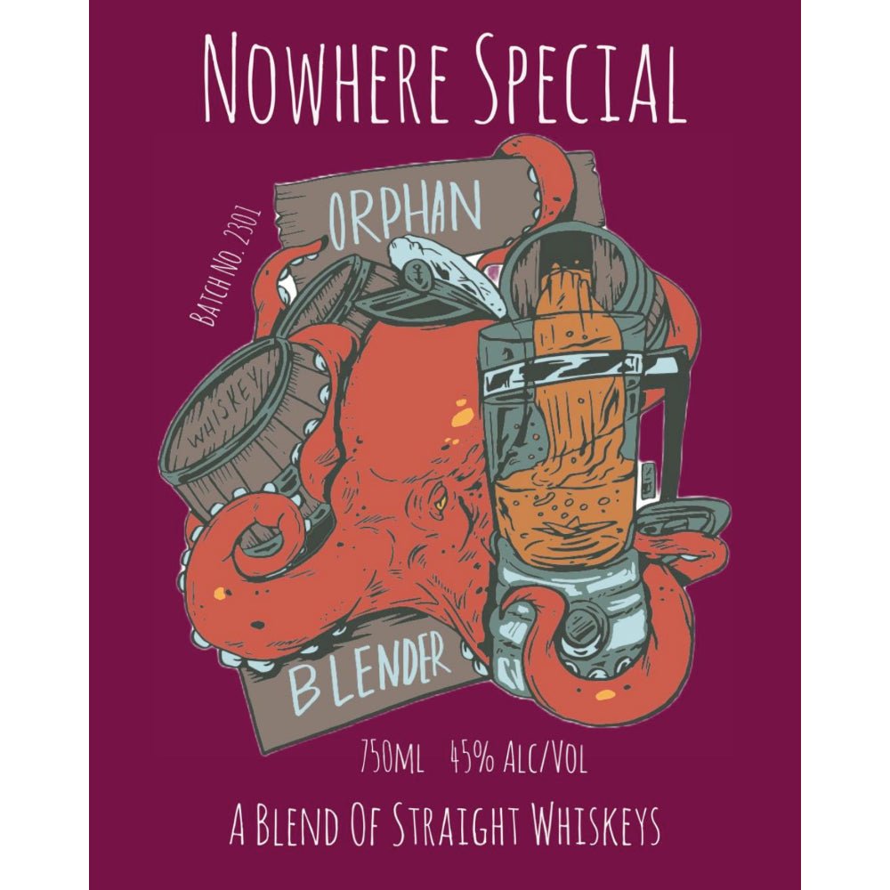 Nowhere Special Orphan Blender Blended Straight Whiskey Blended Whiskey Mushroom Spirits Distillery   