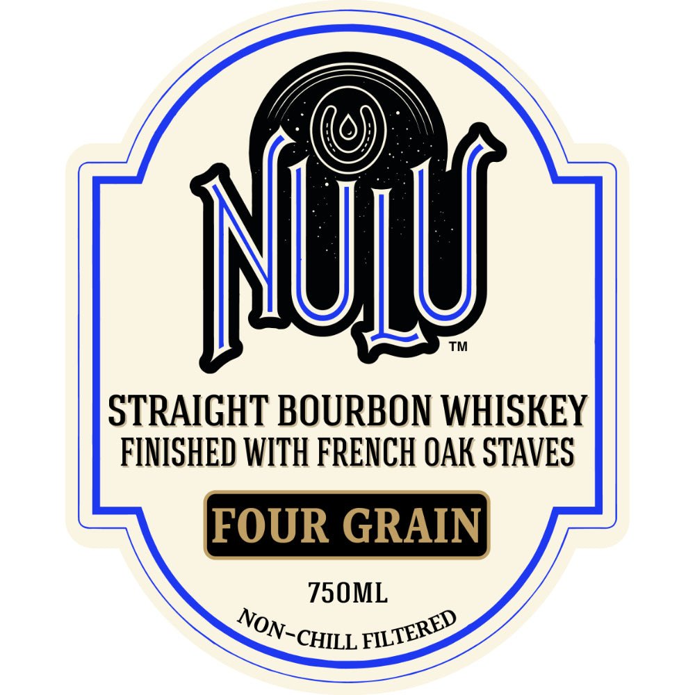 Nulu Four Grain Straight Bourbon Finished with French Oak Staves Bourbon Nulu   