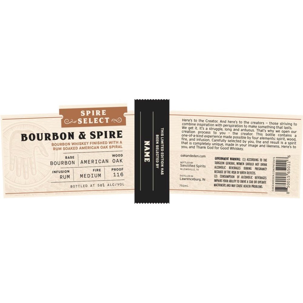 Oak & Eden Bourbon & Spire Single Barrel Bourbon Oak & Eden   