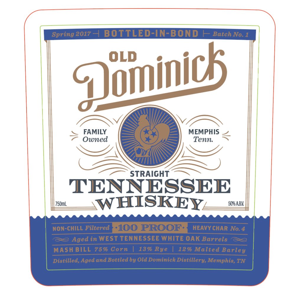 Old Dominick Bottled in Bond Straight Tennessee Whiskey American Whiskey Old Dominick   