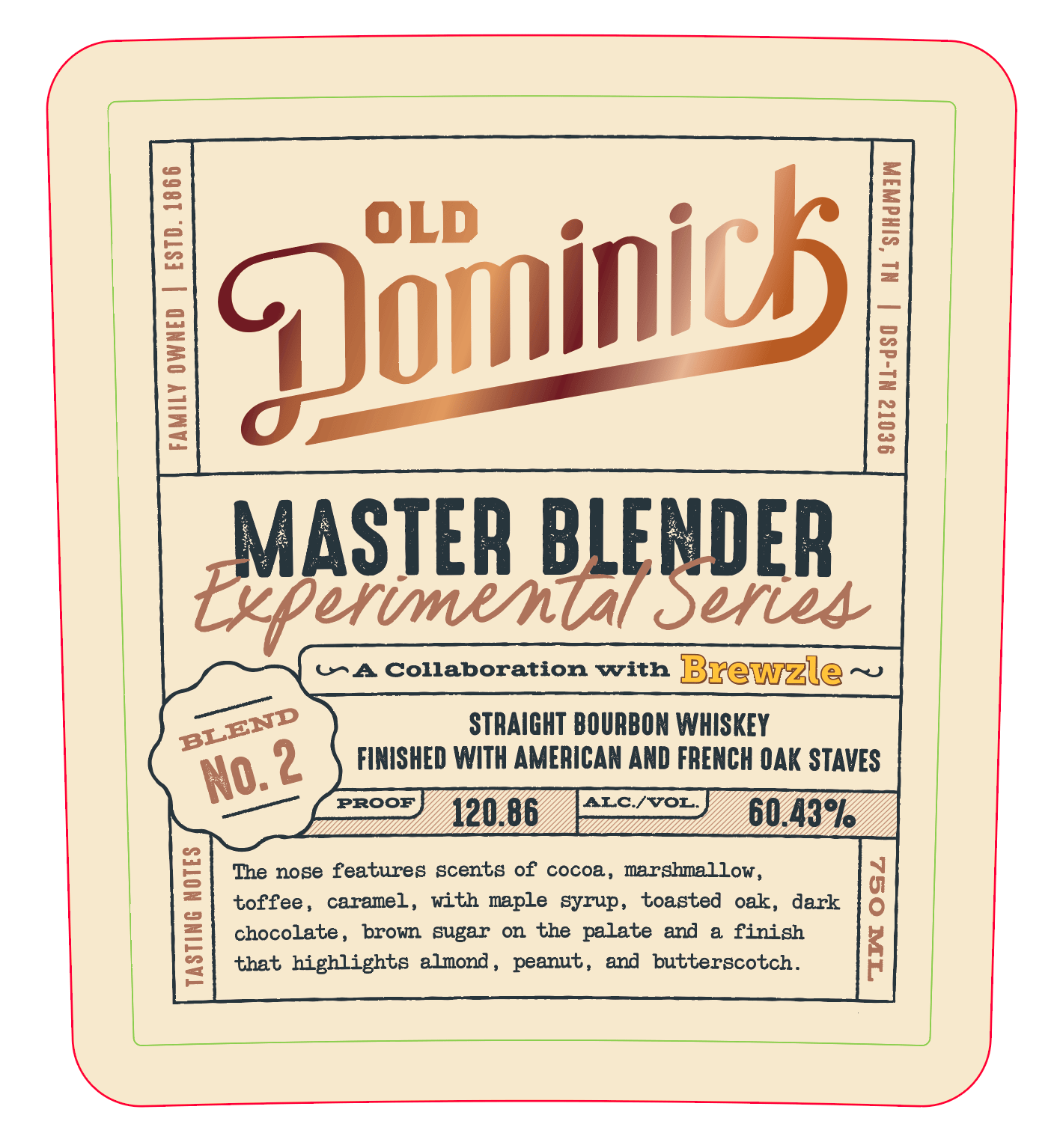 Old Dominick Master Blender Experimental Series Blend No. 2 - Main Street Liquor
