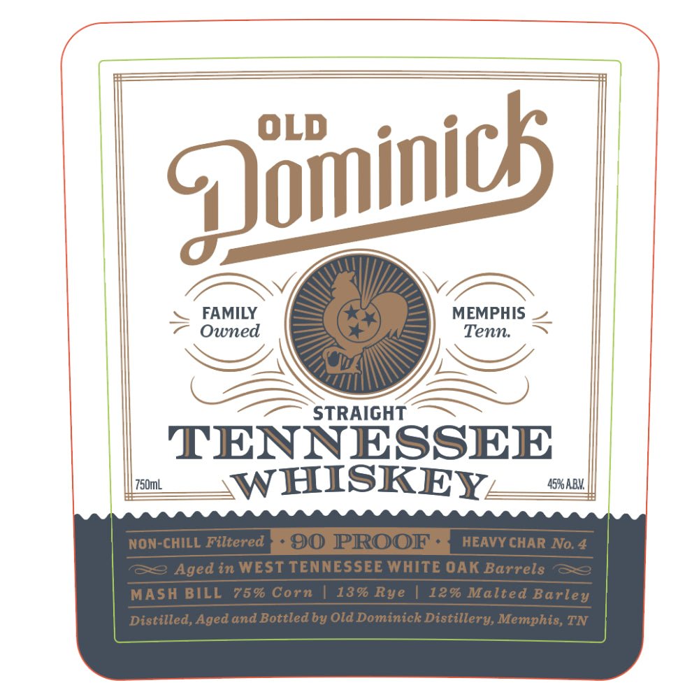 Old Dominick Straight Tennessee Whiskey 90 Proof American Whiskey Old Dominick   