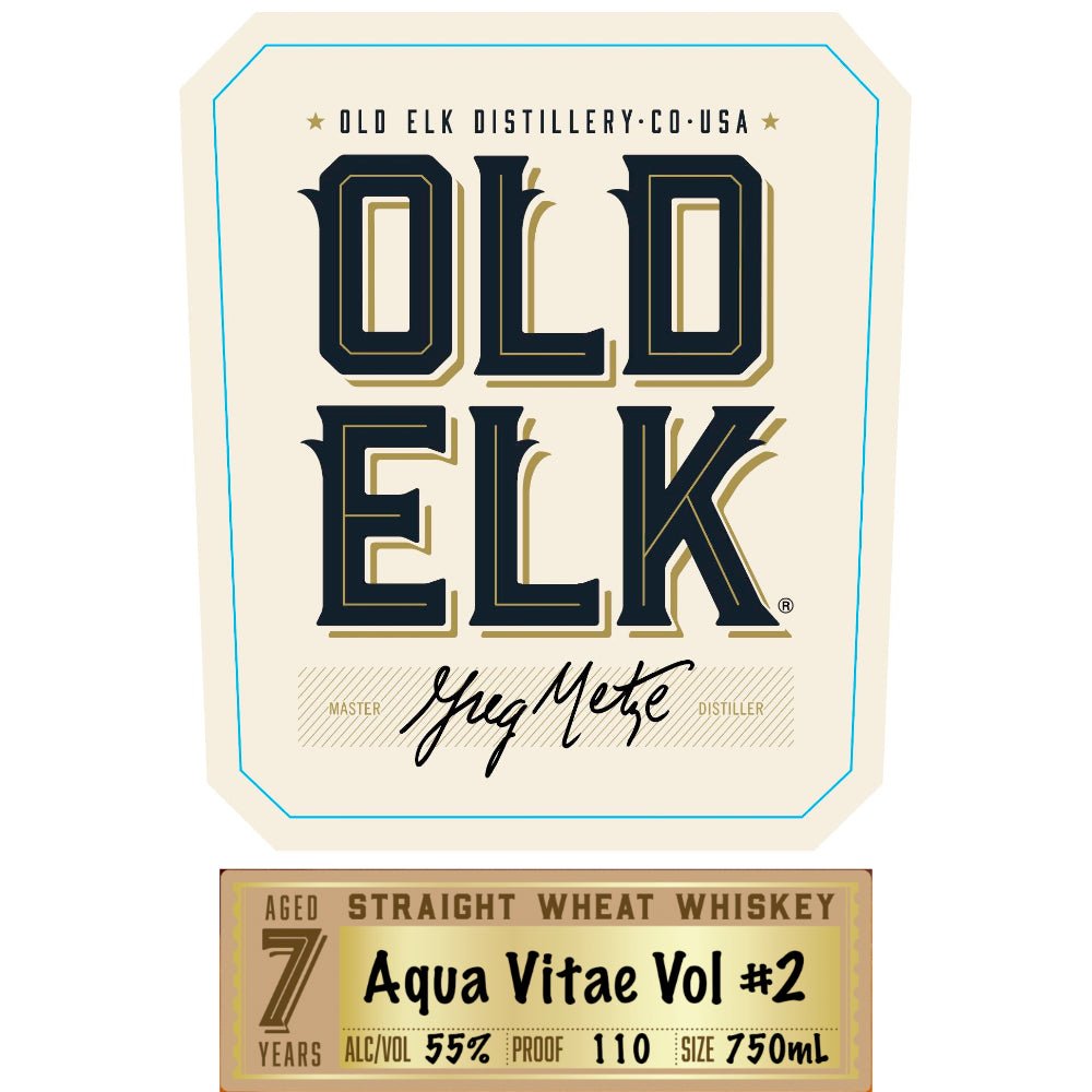 Old Elk Aqua Vitae Vol #2 7 Year Old Straight Wheat Whiskey Wheat Whiskey Old Elk Bourbon   