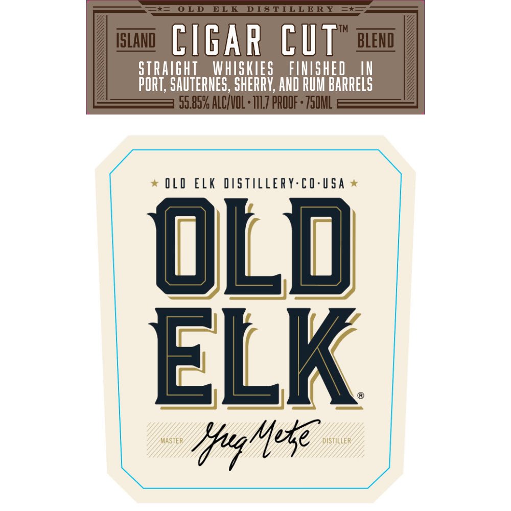 Old Elk Cigar Cut Island Blend Blended Whiskey Old Elk Bourbon   