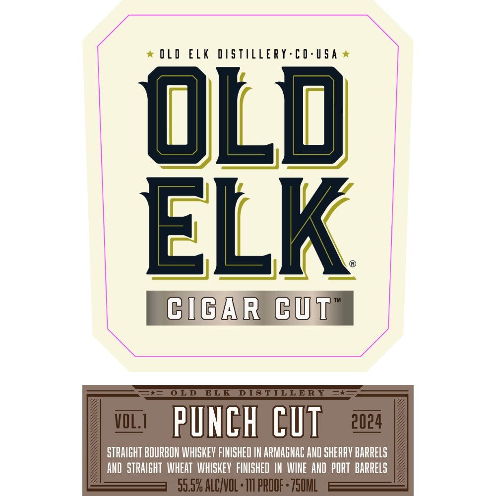 Old Elk Cigar Cut Punch Cut Vol. 1 2024 Release Bourbon Old Elk Bourbon   