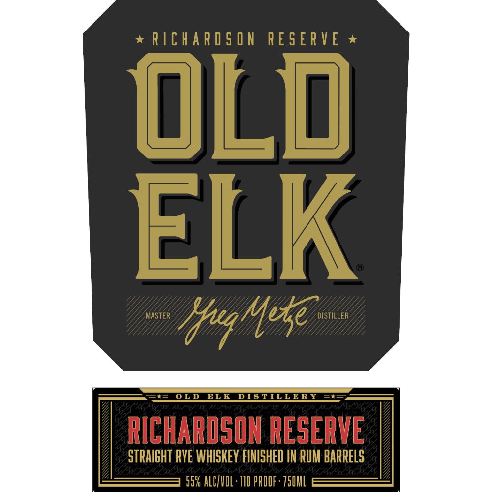 Old Elk Richardson Reserve Straight Rye Rye Whiskey Old Elk Bourbon   