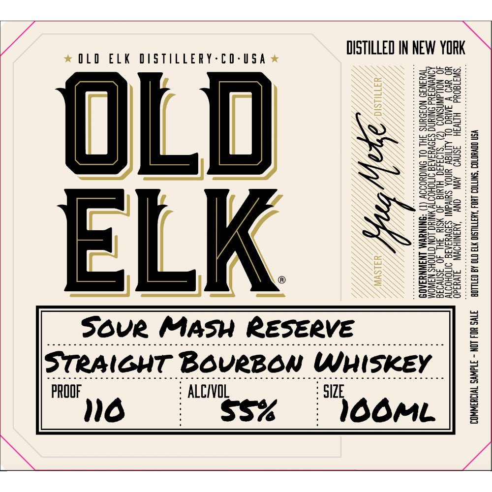 Old Elk Sour Mash Reserve Straight Bourbon Bourbon Old Elk Bourbon   