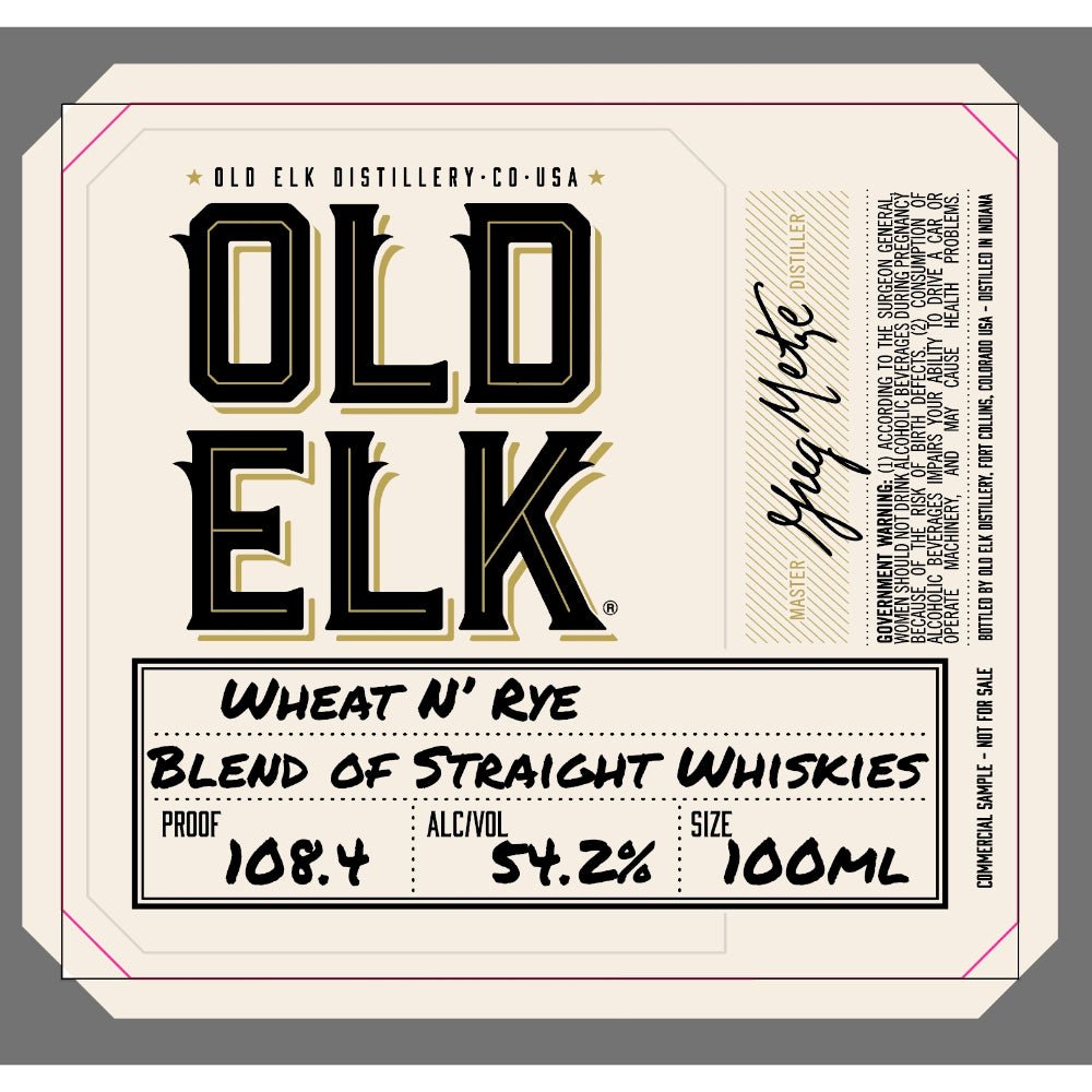 Old Elk Wheat N’ Rye Blend of Straight Whiskies Blended Whiskey Old Elk Bourbon   