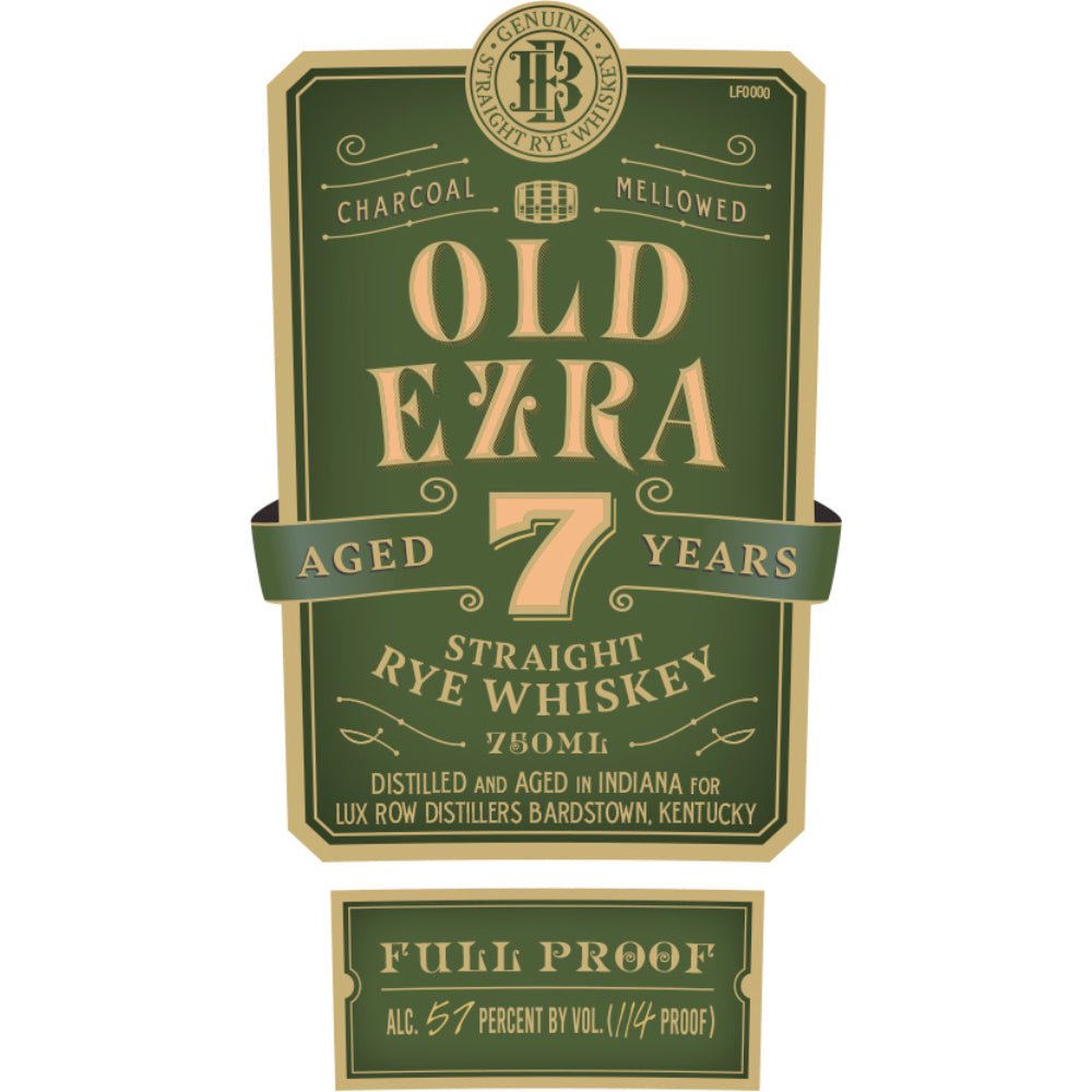 Old Ezra 7 Year Old Straight Rye Whiskey Rye Whiskey Ezra Brooks   
