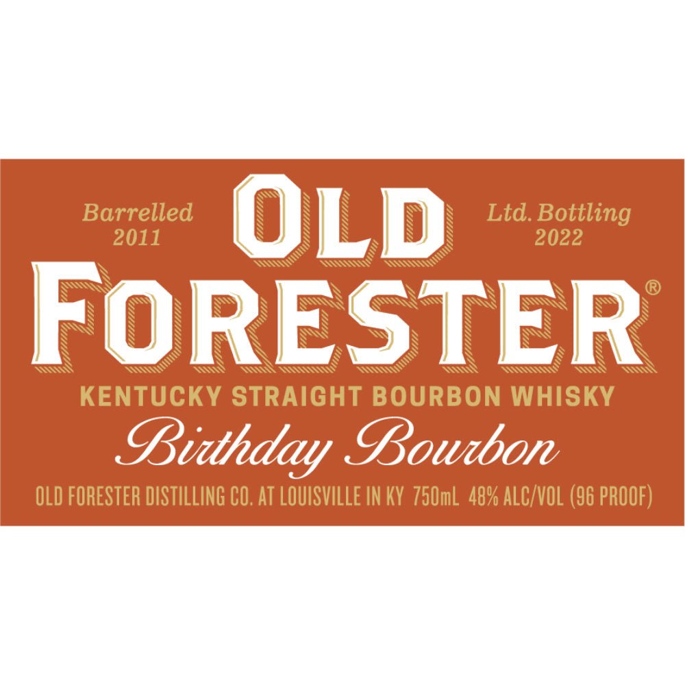 Old Forester Birthday Bourbon 2022 Bourbon Old Forester   