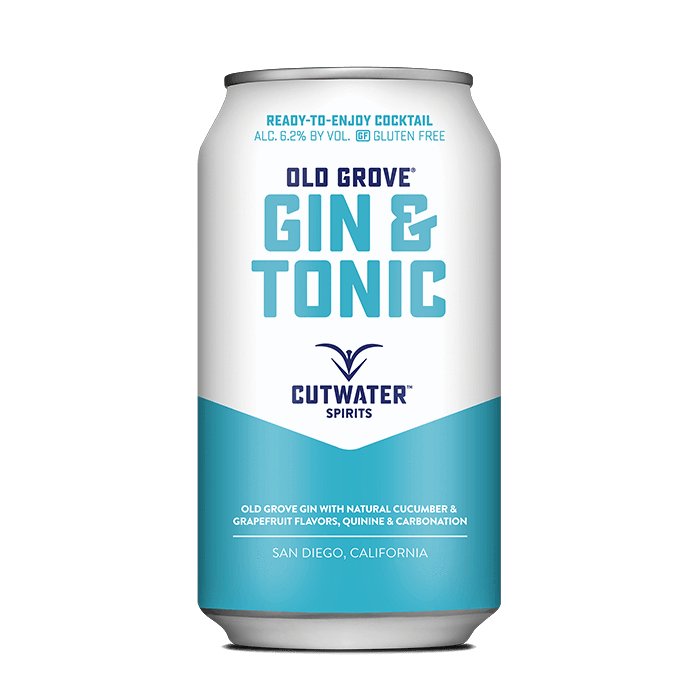 Old Grove Gin & Tonic (4 Pack - 12 Ounce Cans) Canned Cocktails Cutwater Spirits   