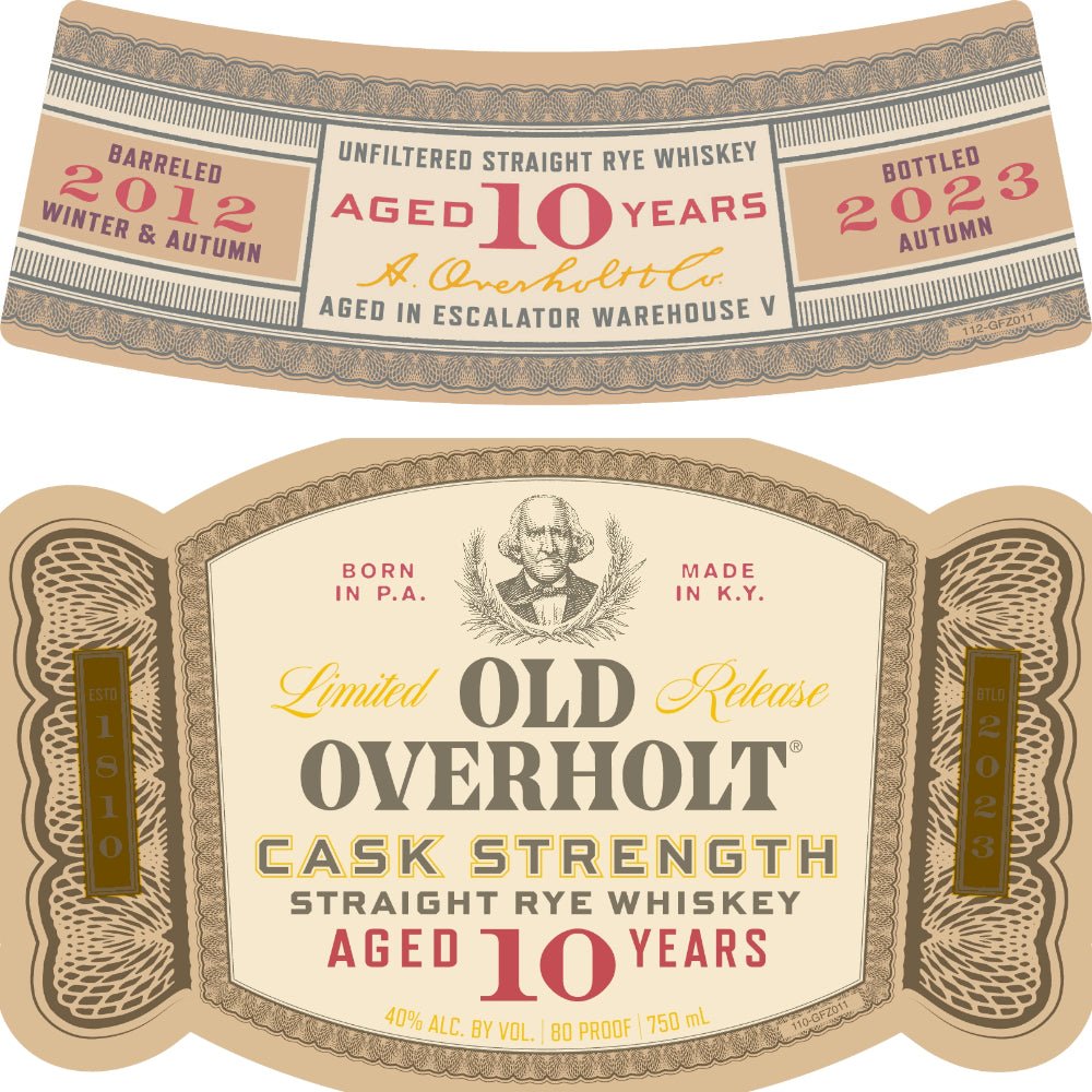 Old Overholt 10 Year Old Cask Strength Straight Rye Rye Whiskey Old Overholt   