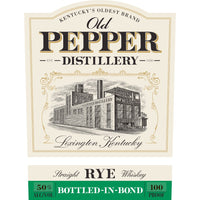 Thumbnail for Old Pepper Bottled in Bond Straight Rye Whiskey Rye Whiskey James E. Pepper   
