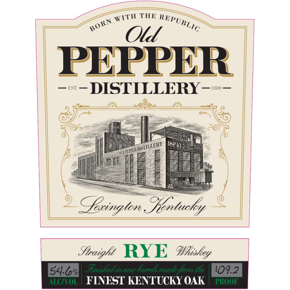 Old Pepper Finest Kentucky Oak Straight Rye Whiskey Rye Whiskey James E. Pepper   