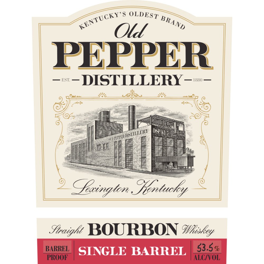 Old Pepper Single Barrel Barrel Proof Bourbon Bourbon James E. Pepper   