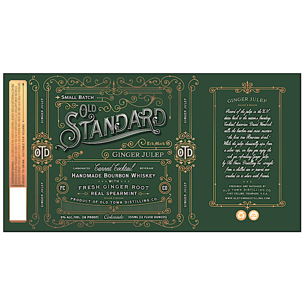 Old Standard Ginger Julep Canned Cocktail - Main Street Liquor