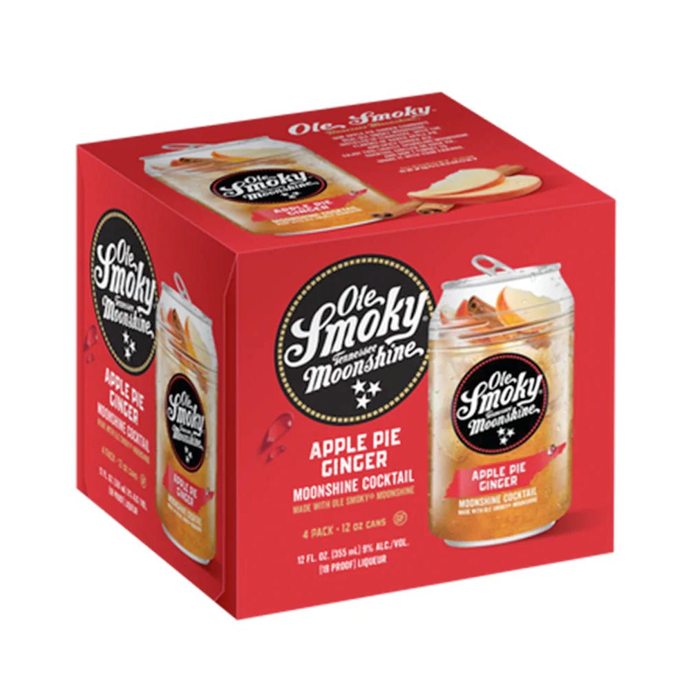 Ole Smoky Apple Pie Ginger Moonshine Cocktail 4pk Ready-To-Drink Cocktails Ole Smoky   