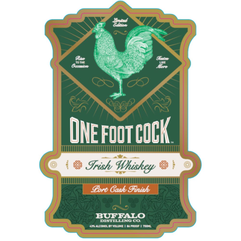 One Foot Cock Port Cask Finish Irish Whiskey Irish whiskey Buffalo Distilling   