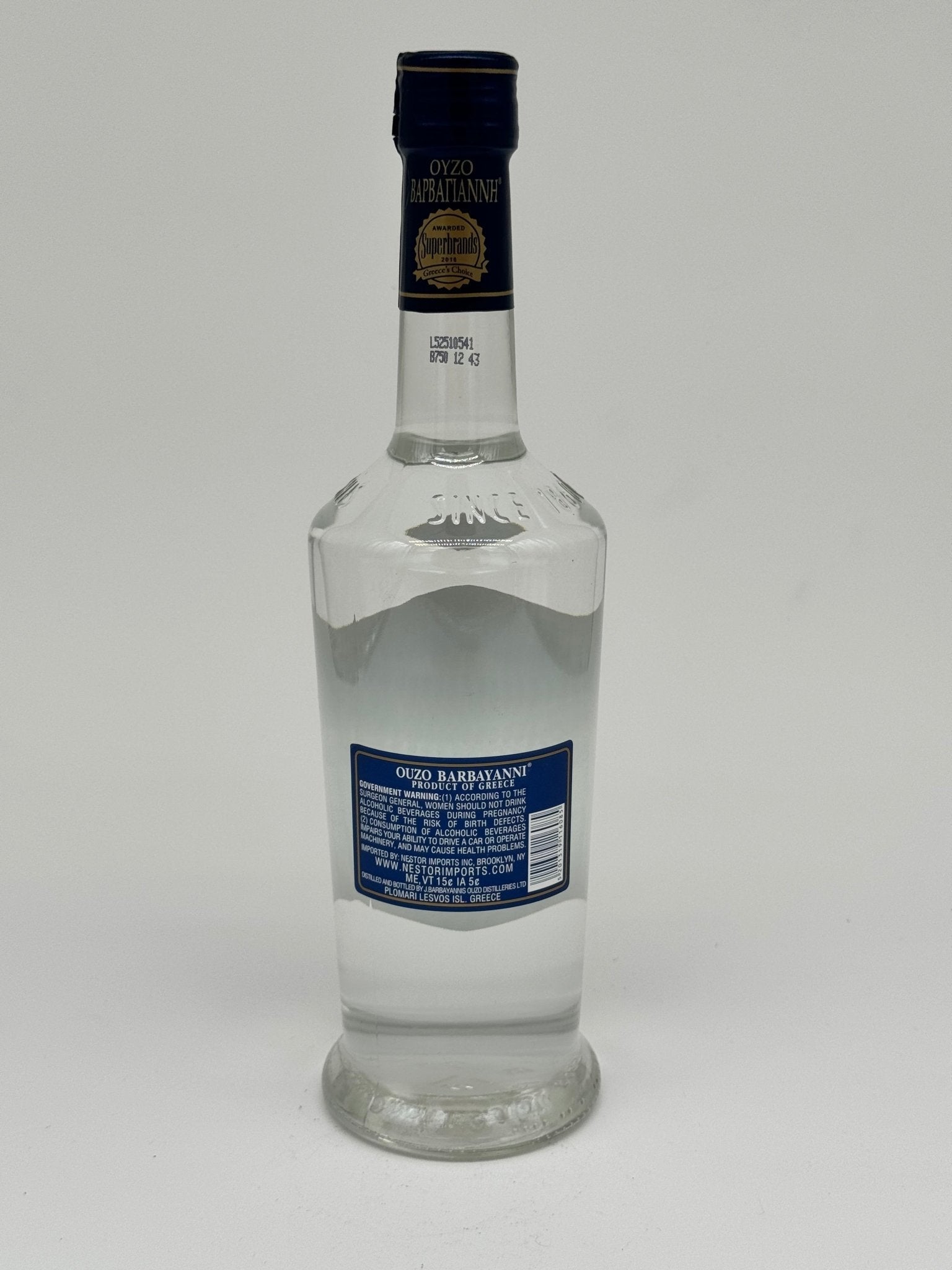 Ouzo Barbayanni 750mL - BuyMyLiquor