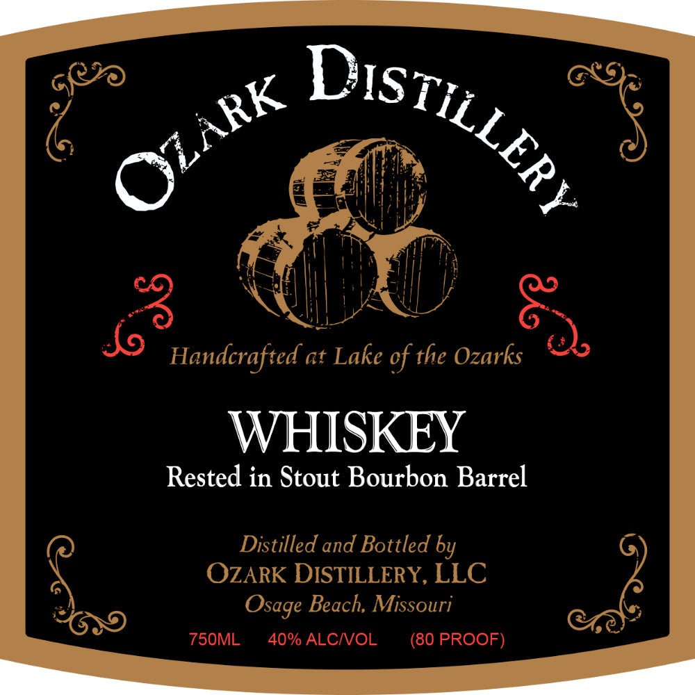 Ozark Distillery Whiskey Rested in Stout Bourbon Barrel - Main Street Liquor