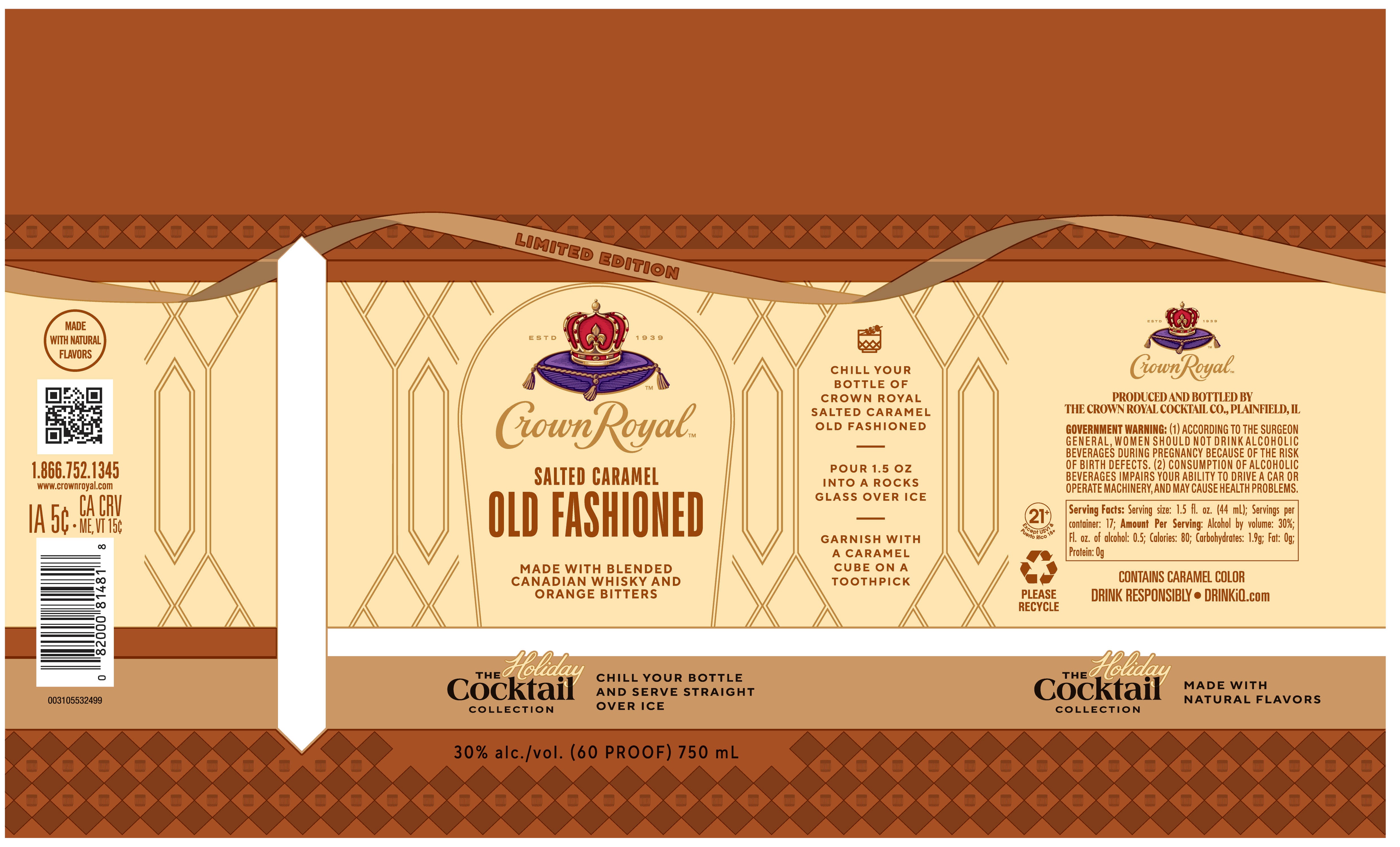 Crown Royal Salted Caramel Old Fashioned Limited Edition - Main Street Liquor