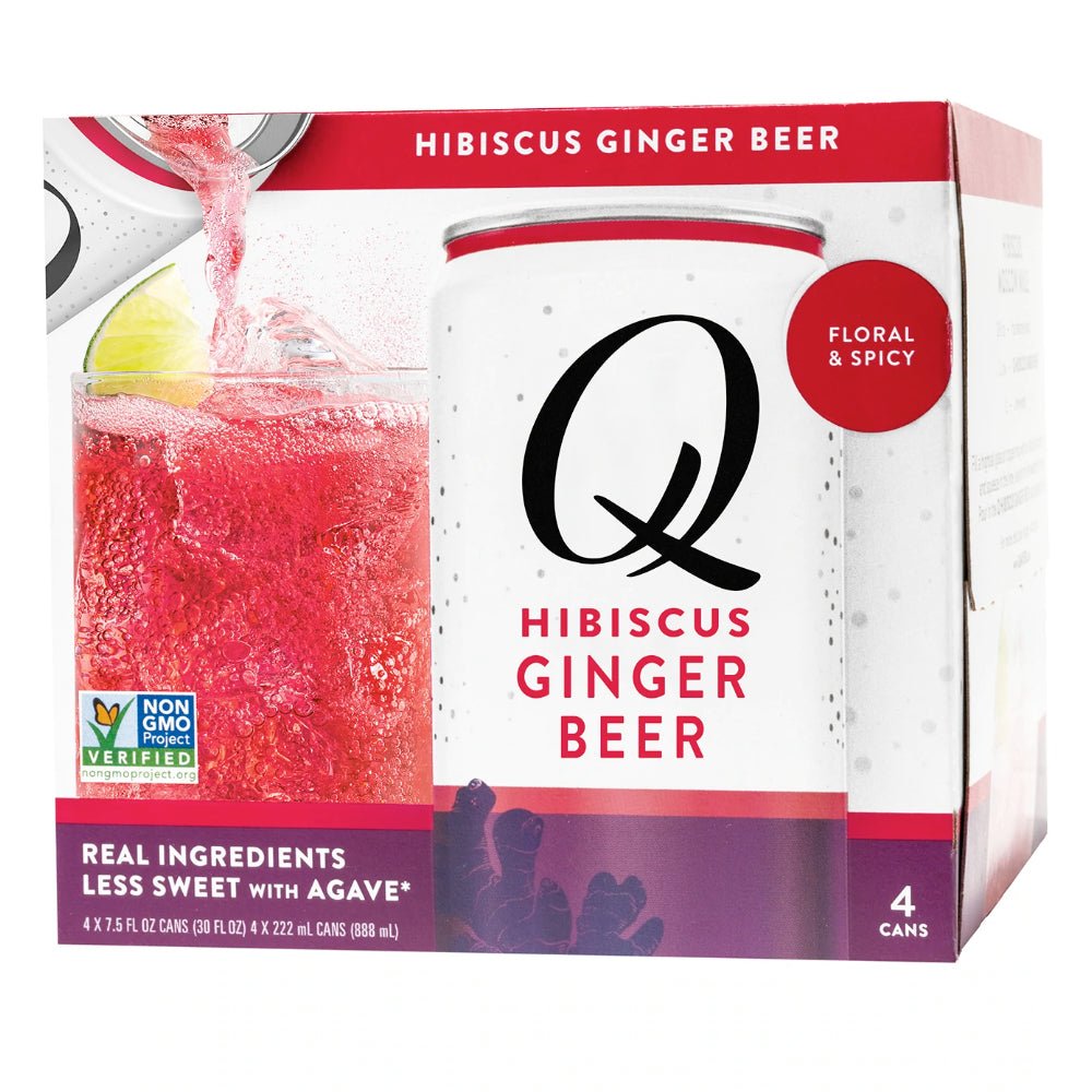 Q Hibiscus Ginger Beer by Joel McHale 4pk Cocktail Mixers Q Mixers   