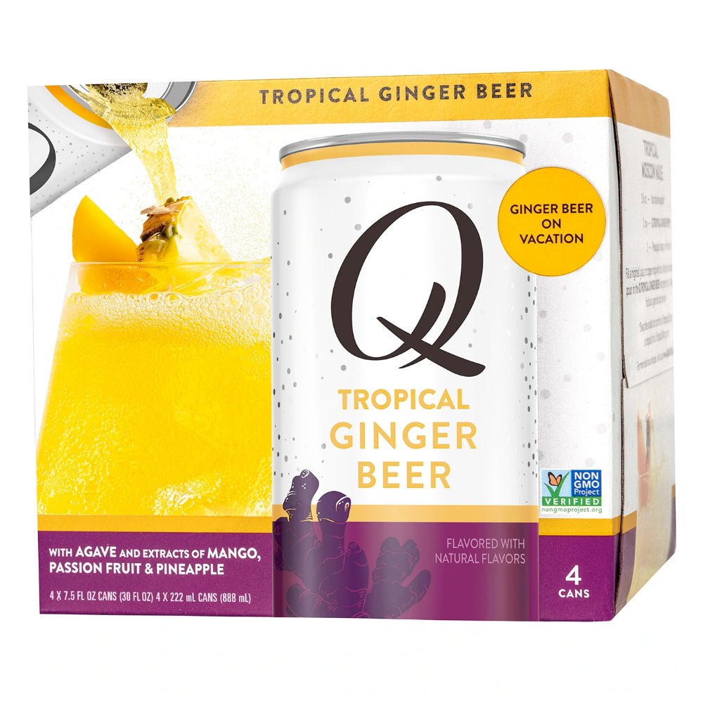 Q Tropical Ginger Beer by Joel McHale 4pk Cocktail Mixers Q Mixers   