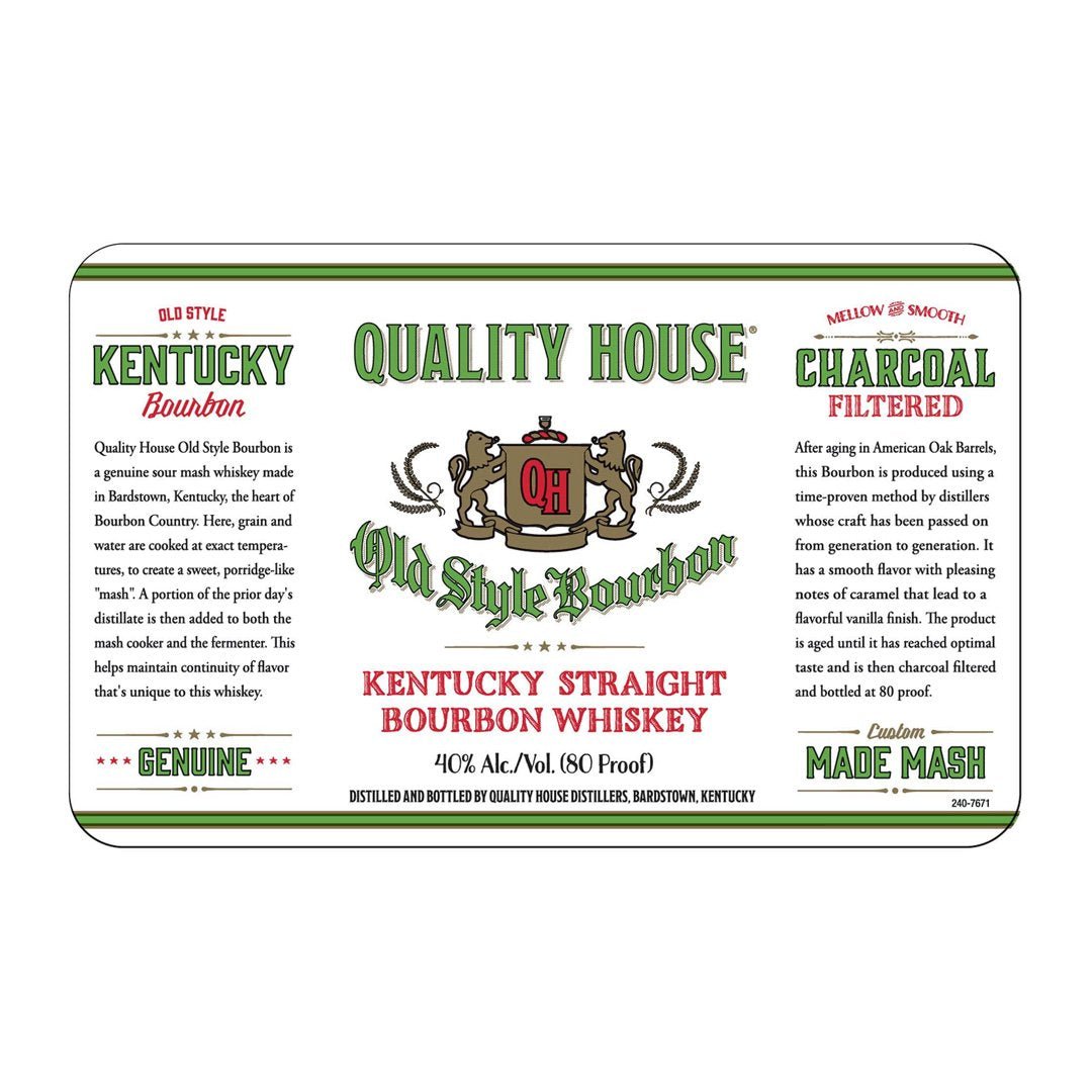 Quality House Kentucky Bourbon Bourbon Quality House Whiskey   