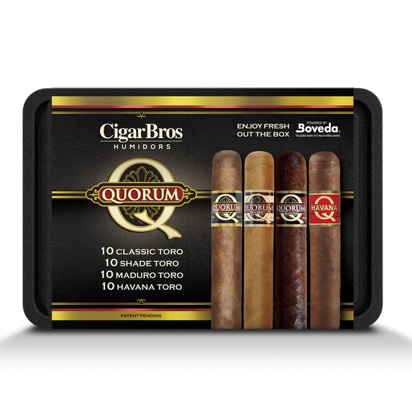 Quorum 40 Premium Cigars Set + Personal Humidor by CigarBros  CigarBros   