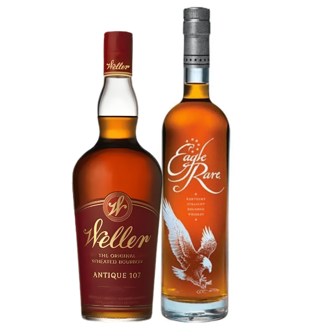 Rare Antique Bundle: Eagle Rare 700mL & Weller Antique 107 Wheated Bourbon - BuyMyLiquor