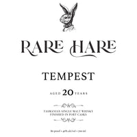 Thumbnail for Rare Hare Tempest 20 Year Old Tasmanian Single Malt Single Malt Whiskey Rare Hare   