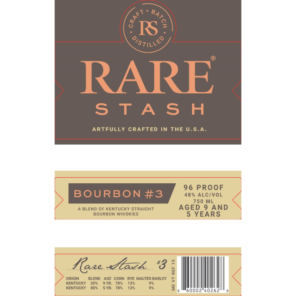 Rare Stash Bourbon #3 by Dustin Poirier Bourbon Rare Stash   