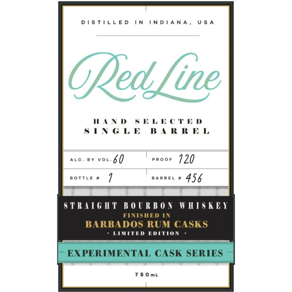 Red Line Experimental Cask Bourbon Finished in Barbados Rum Casks - Main Street Liquor