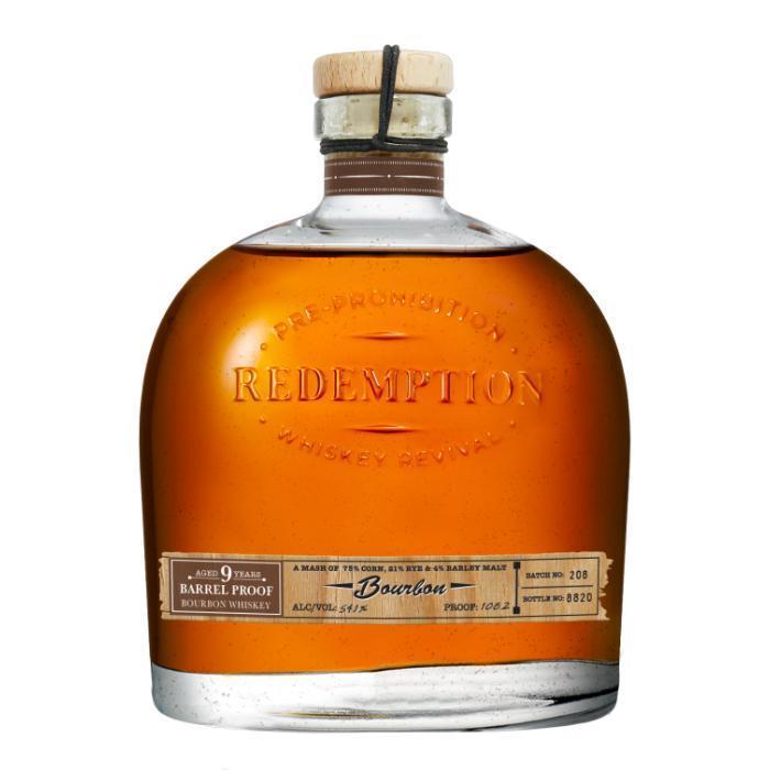 Redemption 9 Year Barrel Proof Bourbon Bourbon Redemption   